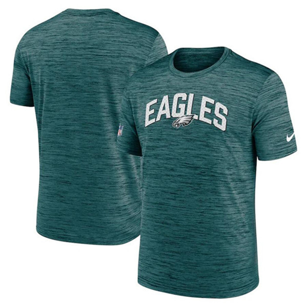 Men's Philadelphia Eagles Green Velocity Performance T-Shirt